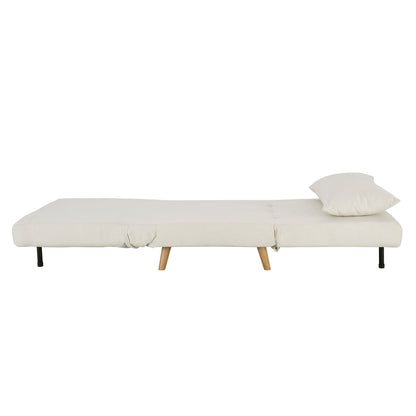 Seattle Single Click Clack Sofa Bed - Cream Linen - DUSK