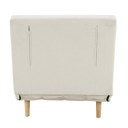 Seattle Single Click Clack Sofa Bed - Cream Linen - DUSK