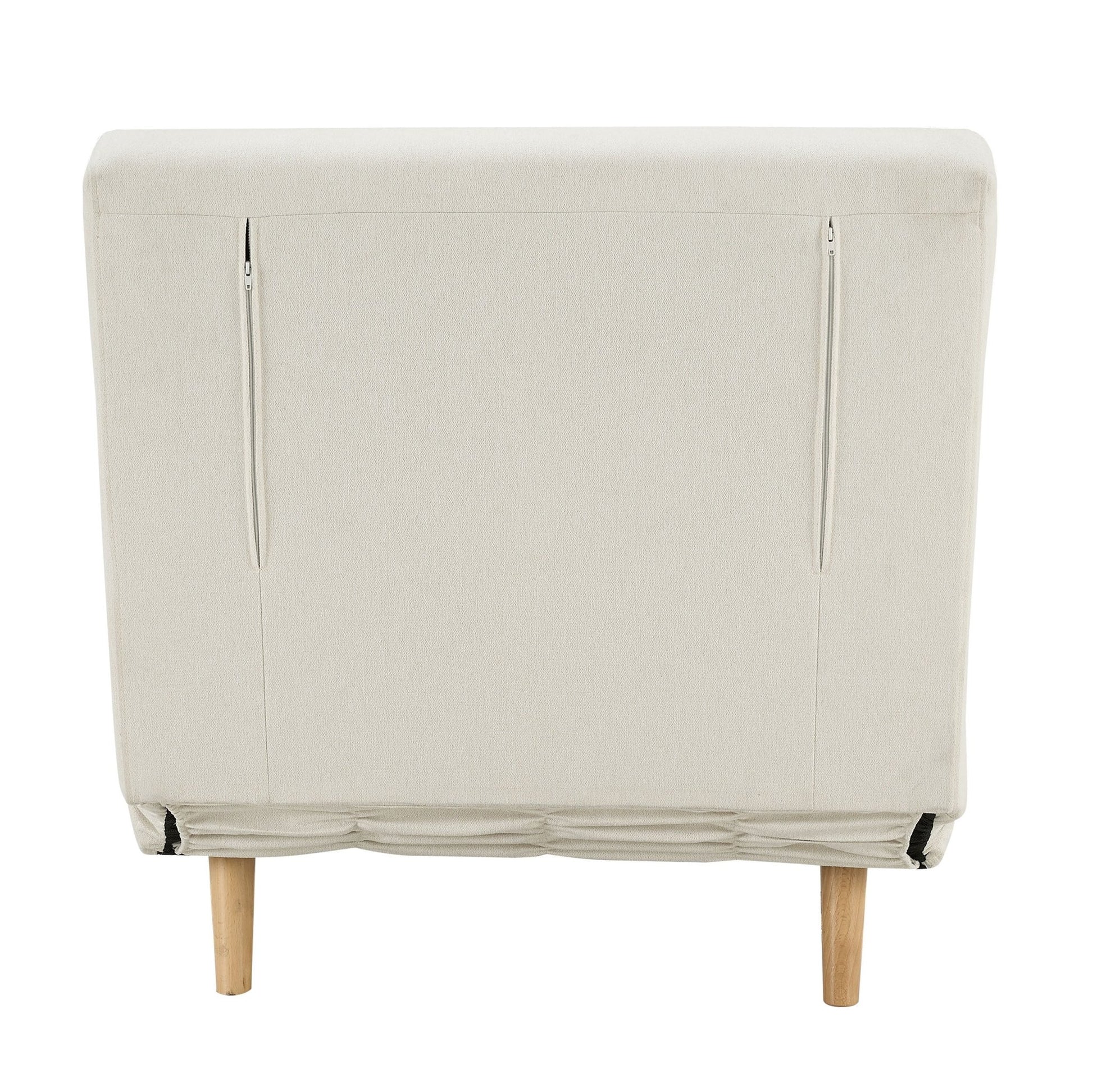 Seattle Single Click Clack Sofa Bed - Cream Linen - DUSK