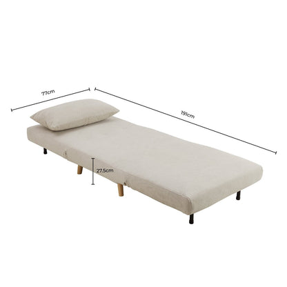 Seattle Single Click Clack Sofa Bed - Mauve - DUSK