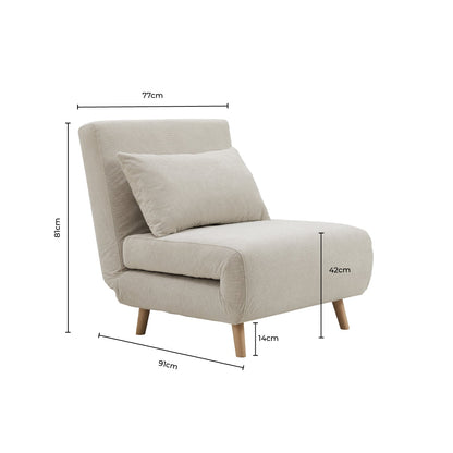 Seattle Single Click Clack Sofa Bed - Mauve - DUSK