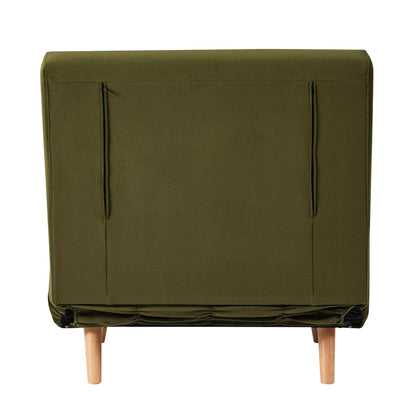 Seattle Single Click Clack Sofa Bed - Muted Moss - DUSK
