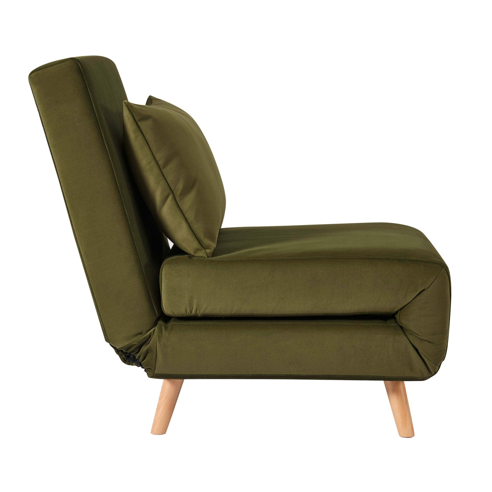 Seattle Single Click Clack Sofa Bed - Muted Moss - DUSK