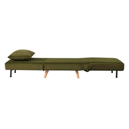 Seattle Single Click Clack Sofa Bed - Muted Moss - DUSK