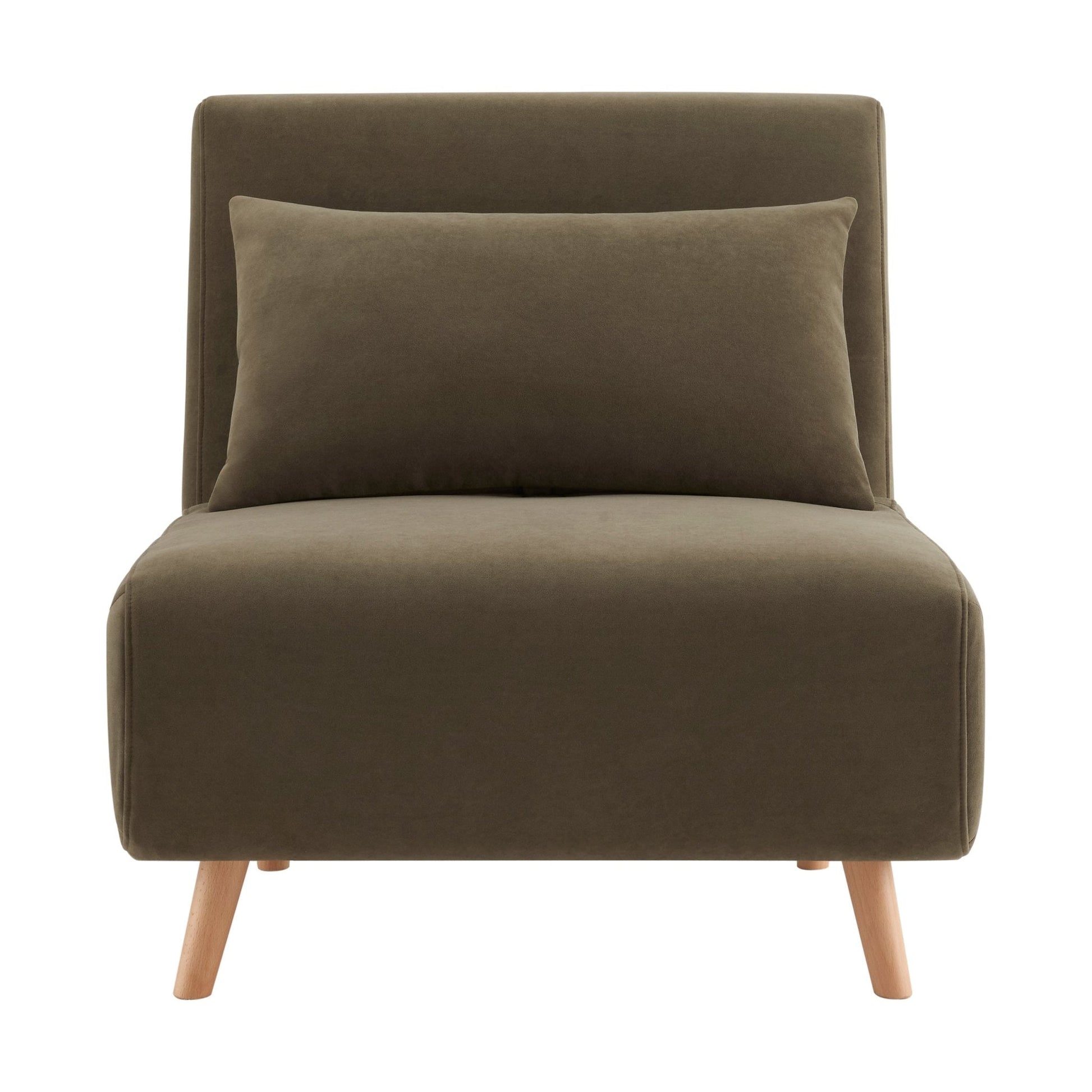 Seattle Single Click Clack Sofa Bed - Olive Green - DUSK