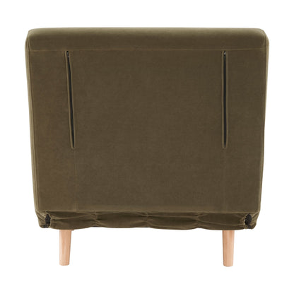 Seattle Single Click Clack Sofa Bed - Olive Green - DUSK