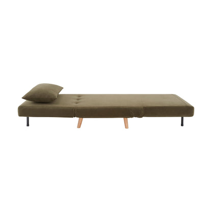 Seattle Single Click Clack Sofa Bed - Olive Green - DUSK