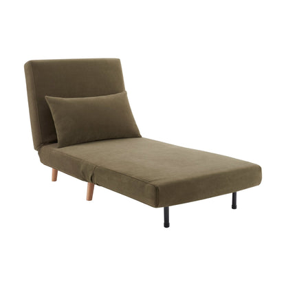 Seattle Single Click Clack Sofa Bed - Olive Green - DUSK