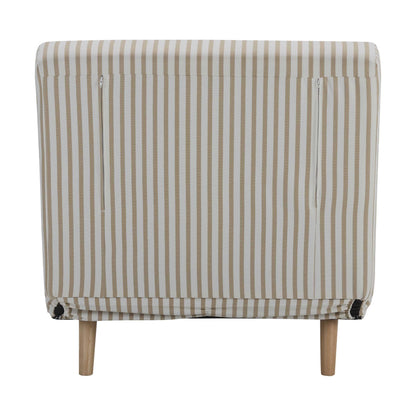 Seattle Single Click Clack Sofa Bed - Sand Stripe - DUSK