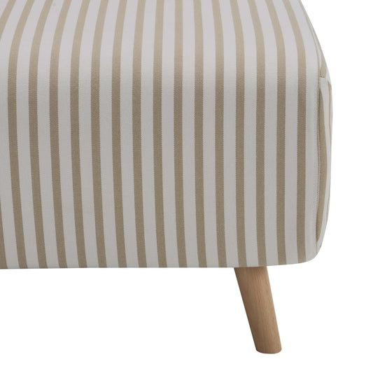 Seattle Single Click Clack Sofa Bed - Sand Stripe - DUSK
