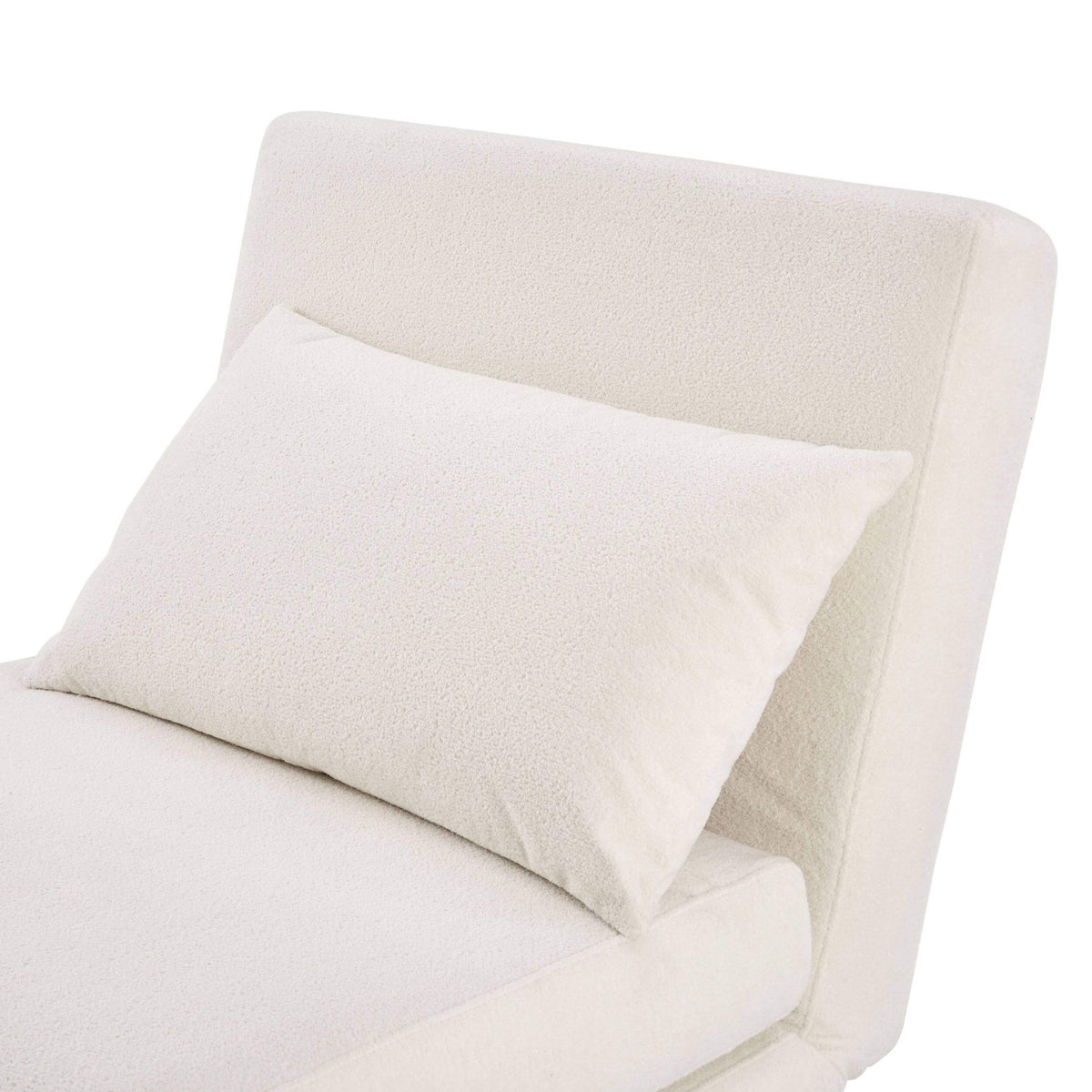 Seattle Single Click Clack Sofa Bed - Teddy Cream - DUSK