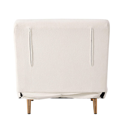 Seattle Single Click Clack Sofa Bed - Teddy Cream - DUSK