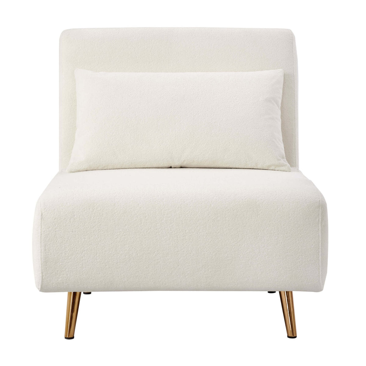 Seattle Single Click Clack Sofa Bed - Teddy Cream - DUSK