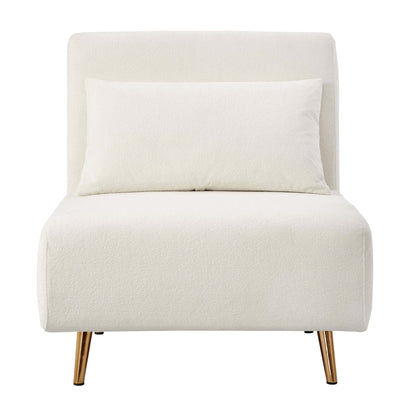 Seattle Single Click Clack Sofa Bed - Teddy Cream - DUSK