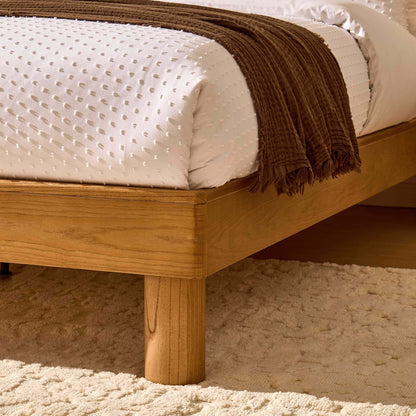 Seoul Bed Frame - Cream Linen - DUSK