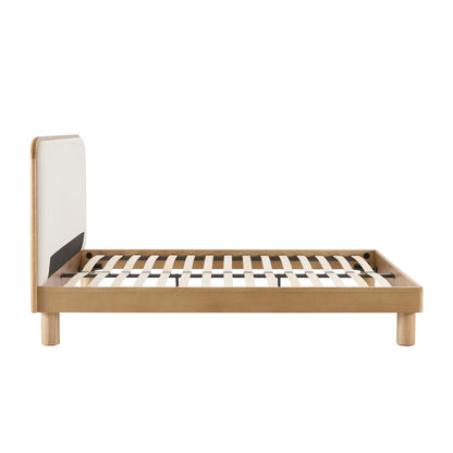 Seoul Bed Frame - Cream Linen - DUSK