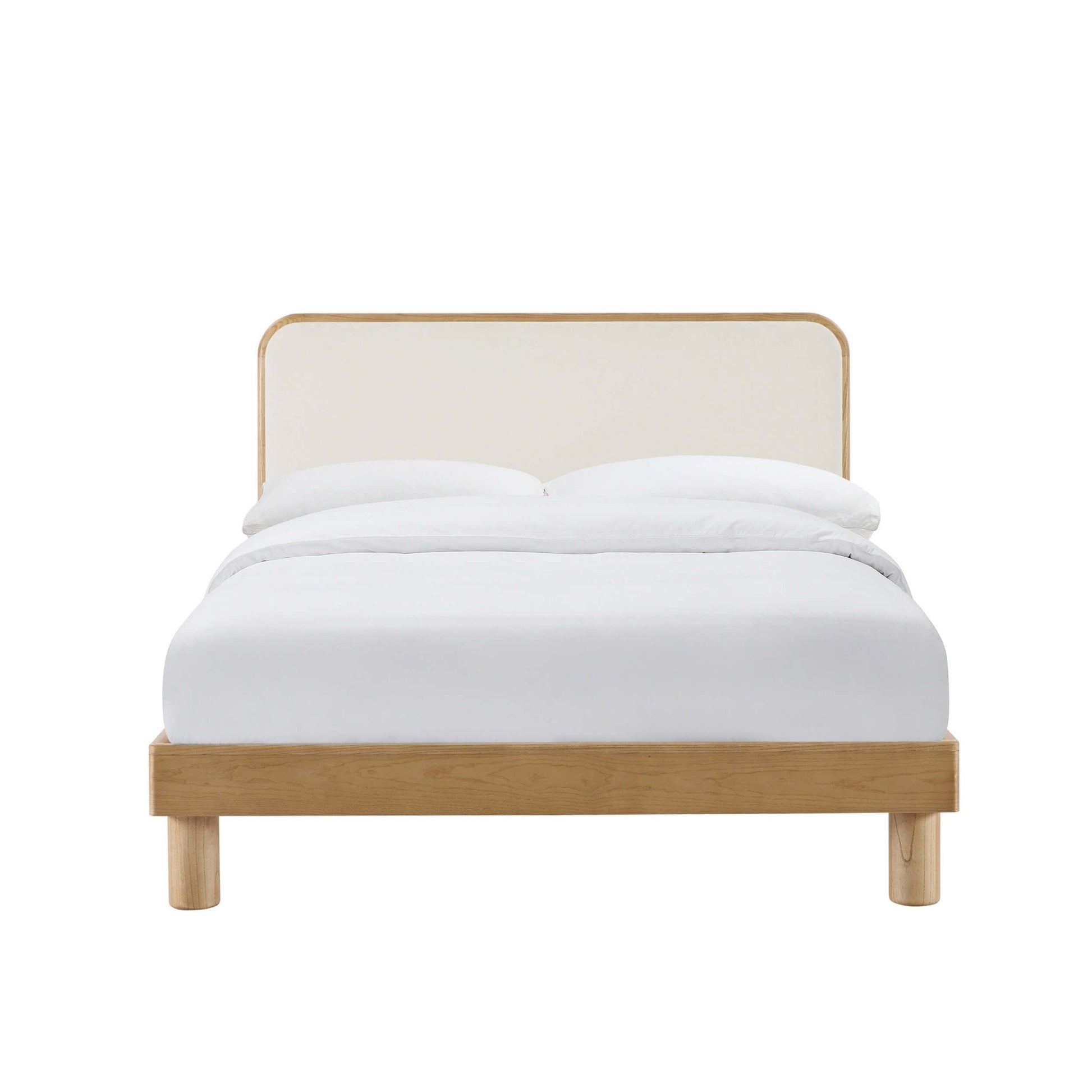Seoul Bed Frame - Cream Linen - DUSK