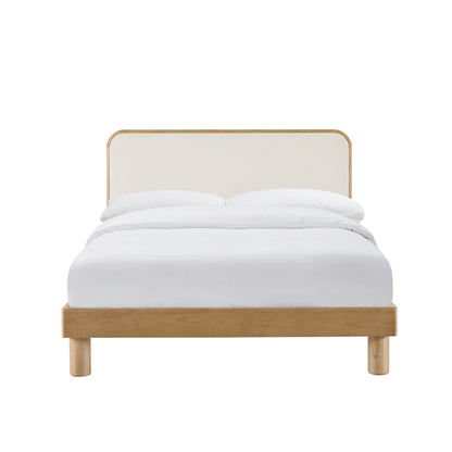 Seoul Bed Frame - Cream Linen - DUSK
