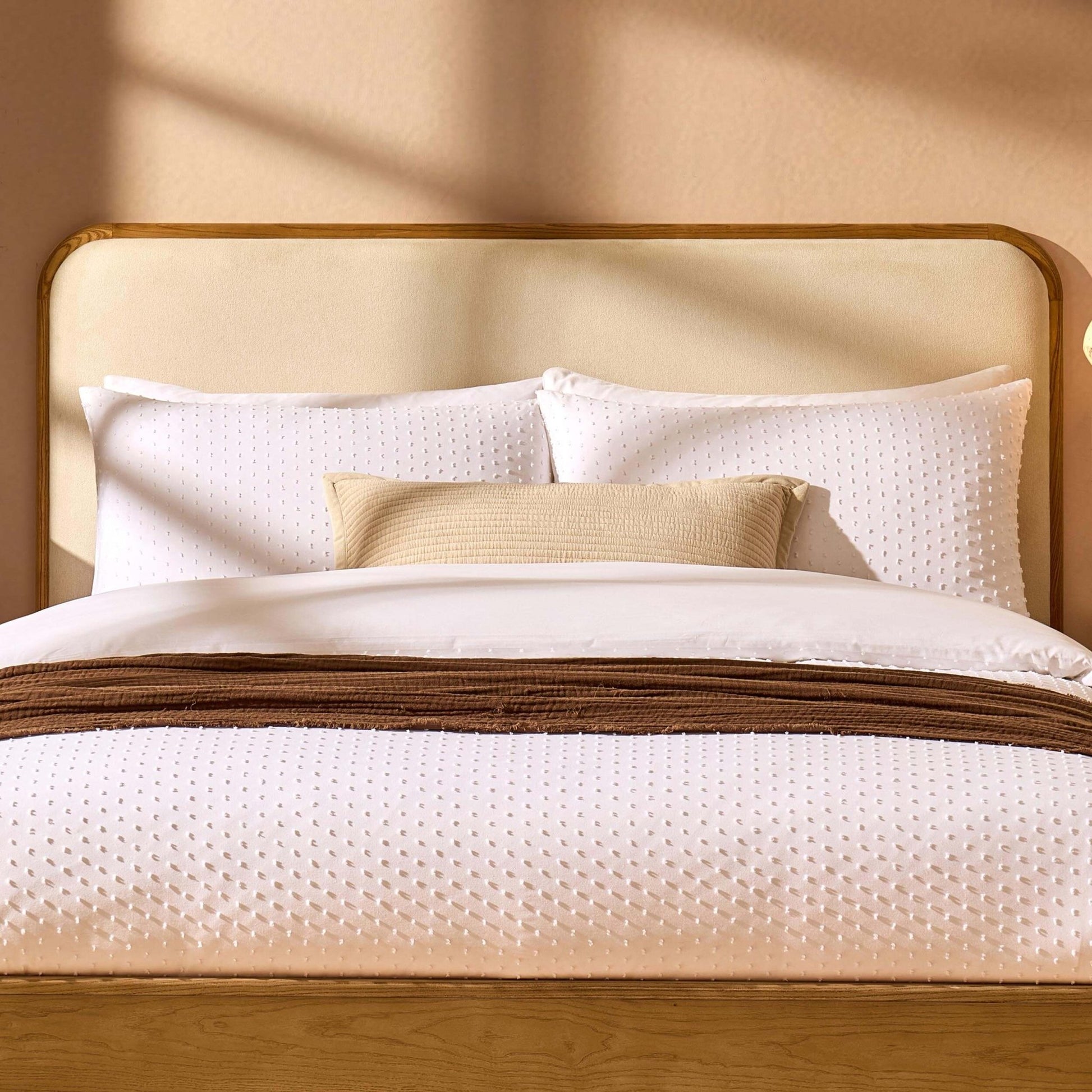 Seoul Bed Frame - Cream Linen - DUSK