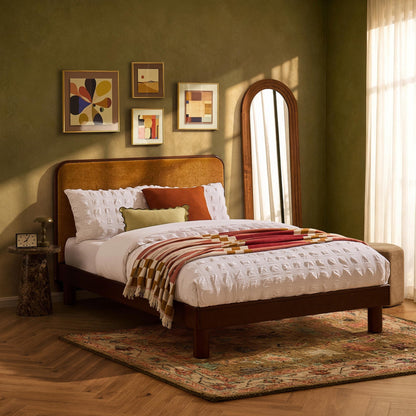 Seoul Bed Frame - Golden Haze Yellow - DUSK