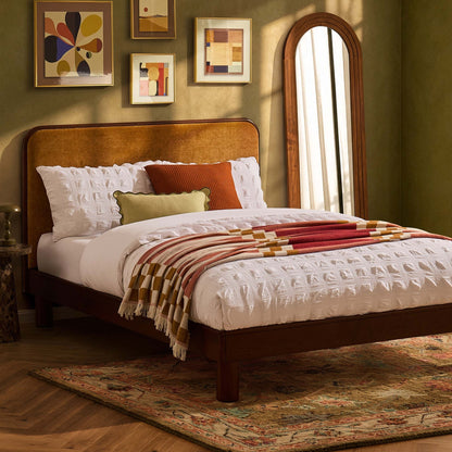 Seoul Bed Frame - Golden Haze Yellow - DUSK