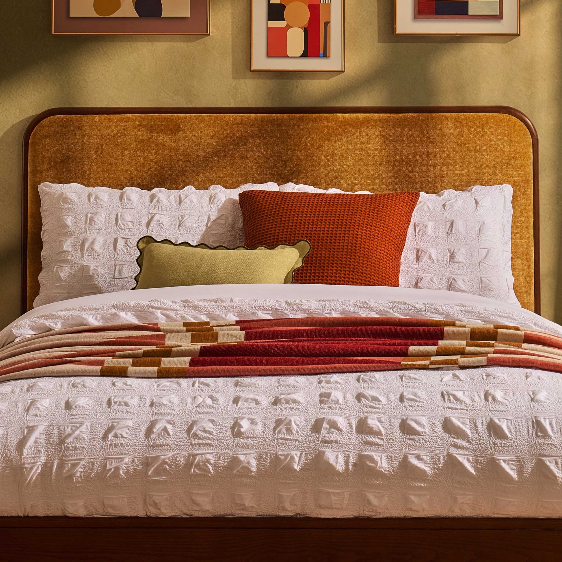 Seoul Bed Frame - Golden Haze Yellow - DUSK