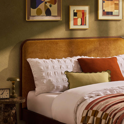 Seoul Bed Frame - Golden Haze Yellow - DUSK