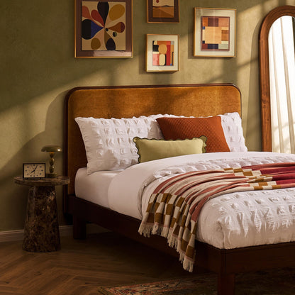 Seoul Bed Frame - Golden Haze Yellow - DUSK