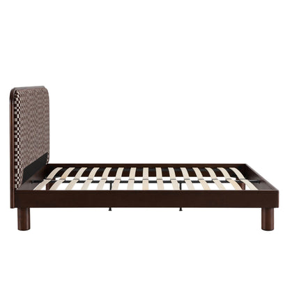 Seoul Bed Frame - Red Checkerboard - DUSK