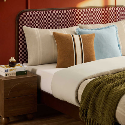 Seoul Bed Frame - Red Checkerboard - DUSK