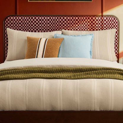 Seoul Bed Frame - Red Checkerboard - DUSK