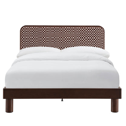 Seoul Bed Frame - Red Checkerboard - DUSK