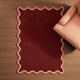 Serena Wool Blend Scallop Contrast Edge Rug - Dark Raspberry - DUSK