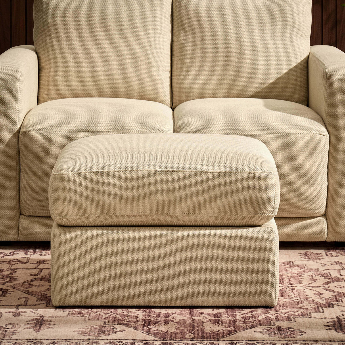 Seville Compact Pouffe - Beige - DUSK