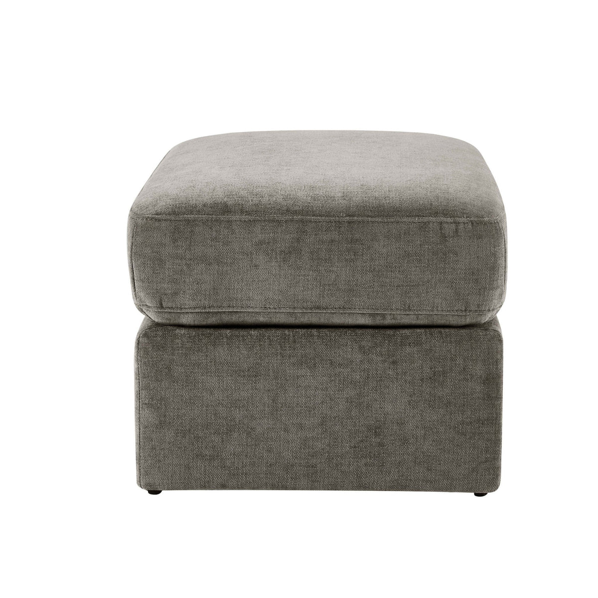 Seville Compact Pouffe - Chenille Grey - DUSK