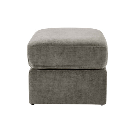 Seville Compact Pouffe - Chenille Grey - DUSK