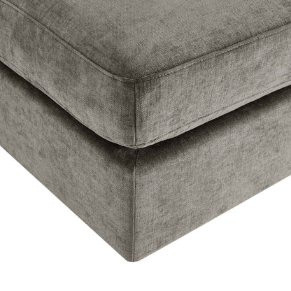 Seville Compact Pouffe - Chenille Grey - DUSK