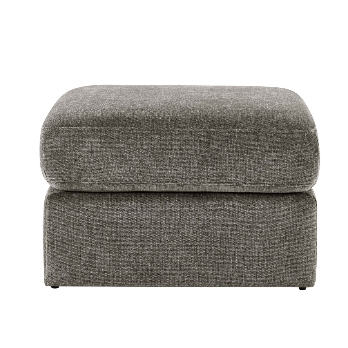 Seville Compact Pouffe - Chenille Grey - DUSK