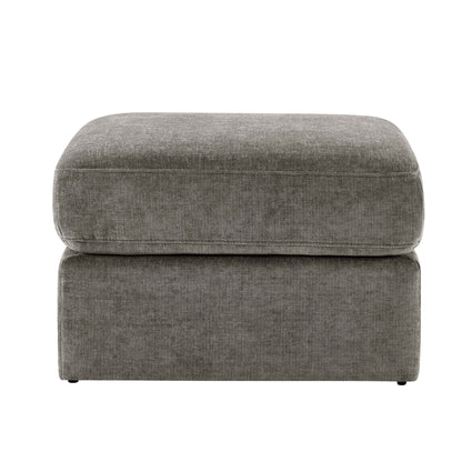 Seville Compact Pouffe - Chenille Grey - DUSK