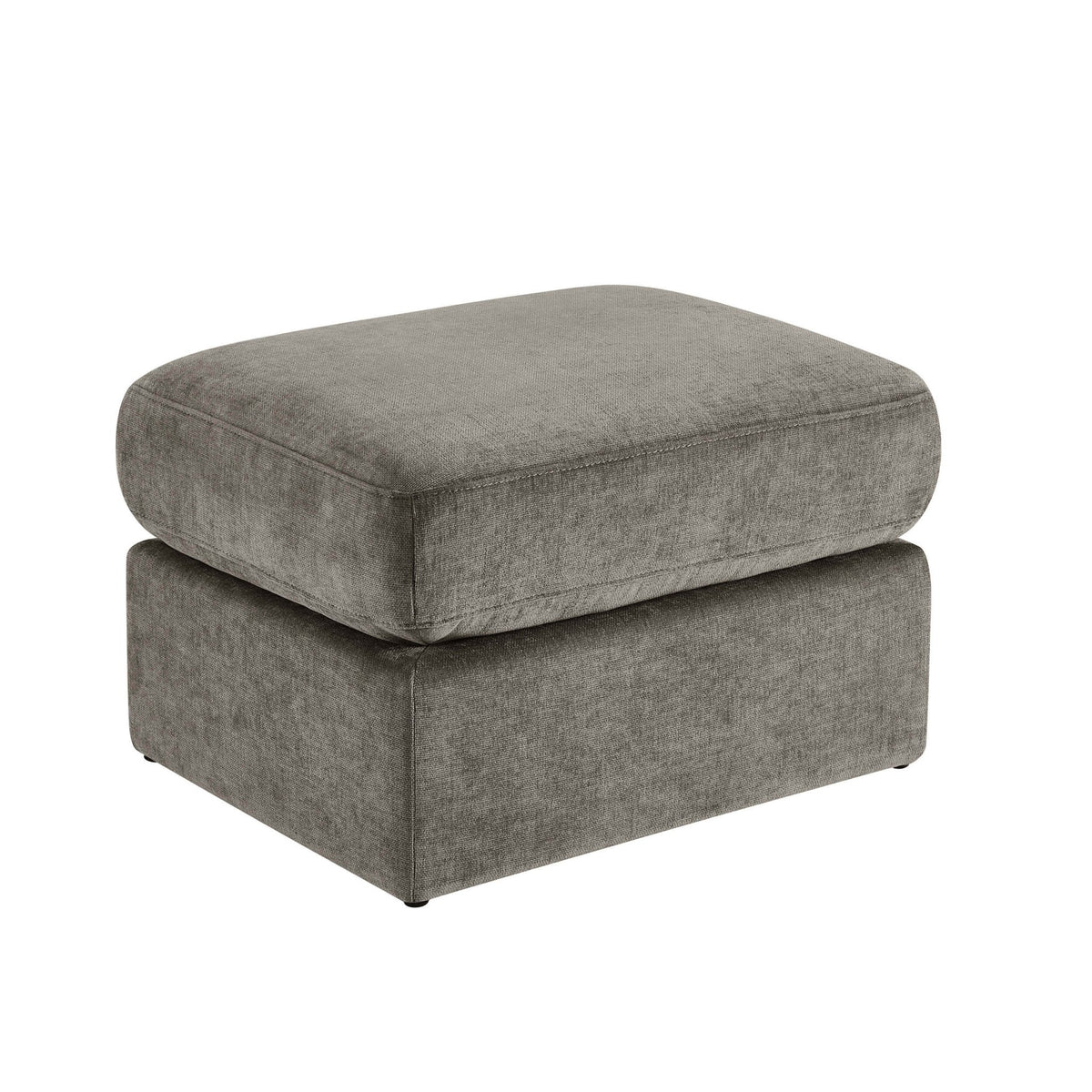 Seville Compact Pouffe - Chenille Grey - DUSK