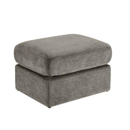Seville Compact Pouffe - Chenille Grey - DUSK