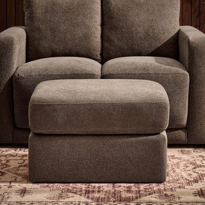 Seville Compact Pouffe - Chenille Mushroom - DUSK