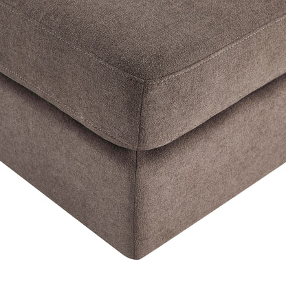 Seville Compact Pouffe - Chenille Mushroom - DUSK
