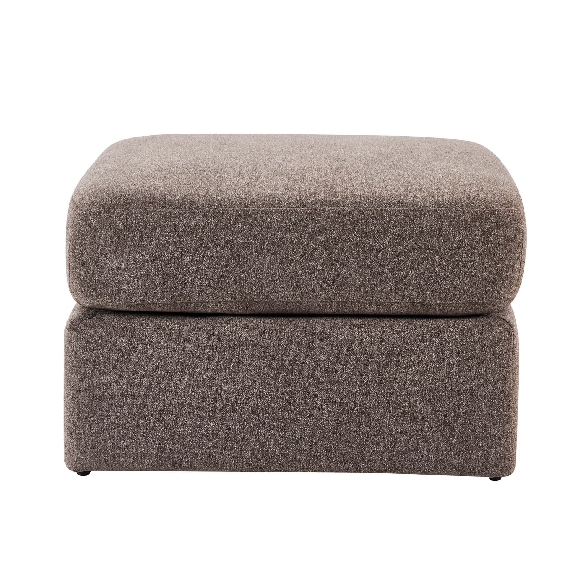 Seville Compact Pouffe - Chenille Mushroom - DUSK