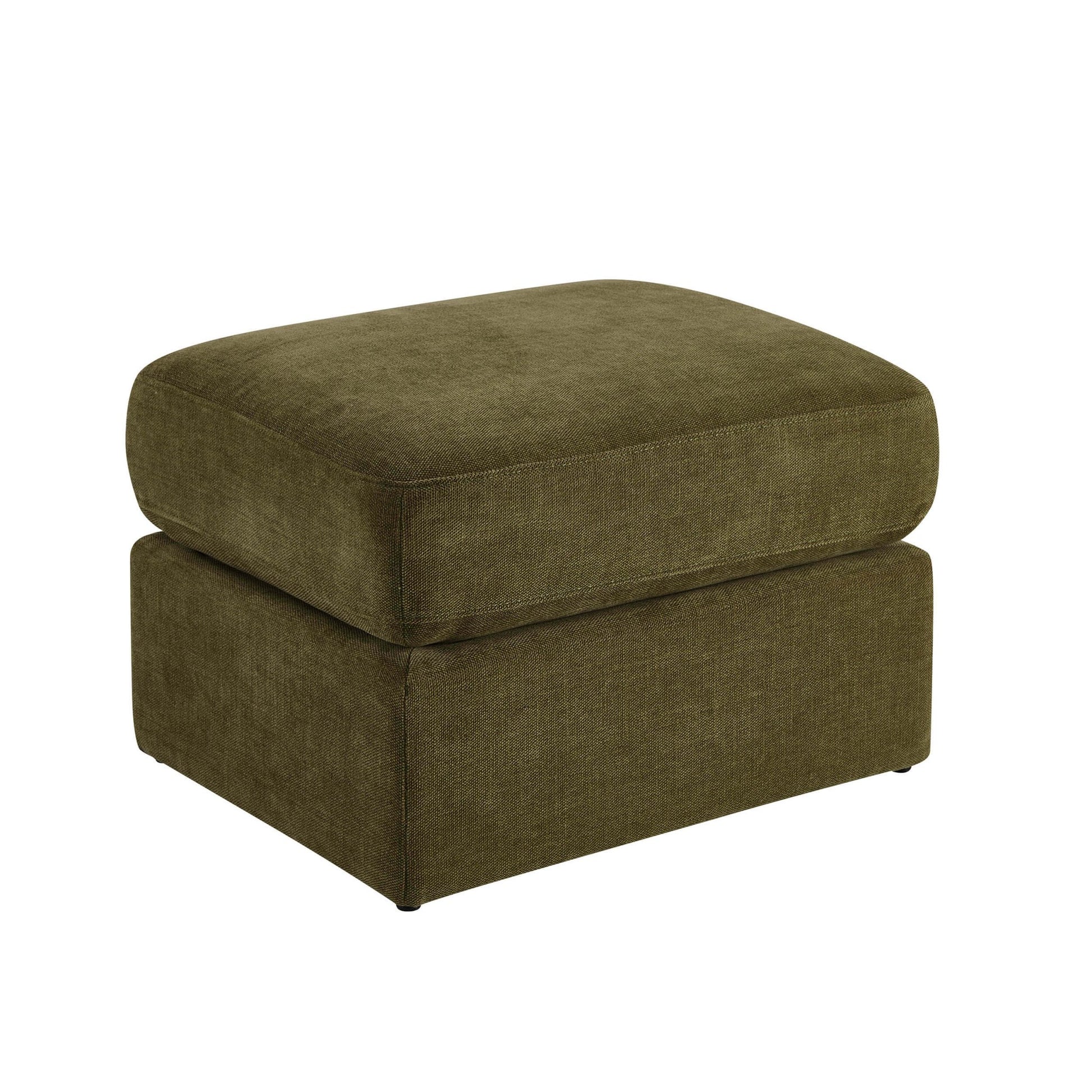 Seville Compact Pouffe - Chenille Olive - DUSK