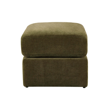 Seville Compact Pouffe - Chenille Olive - DUSK