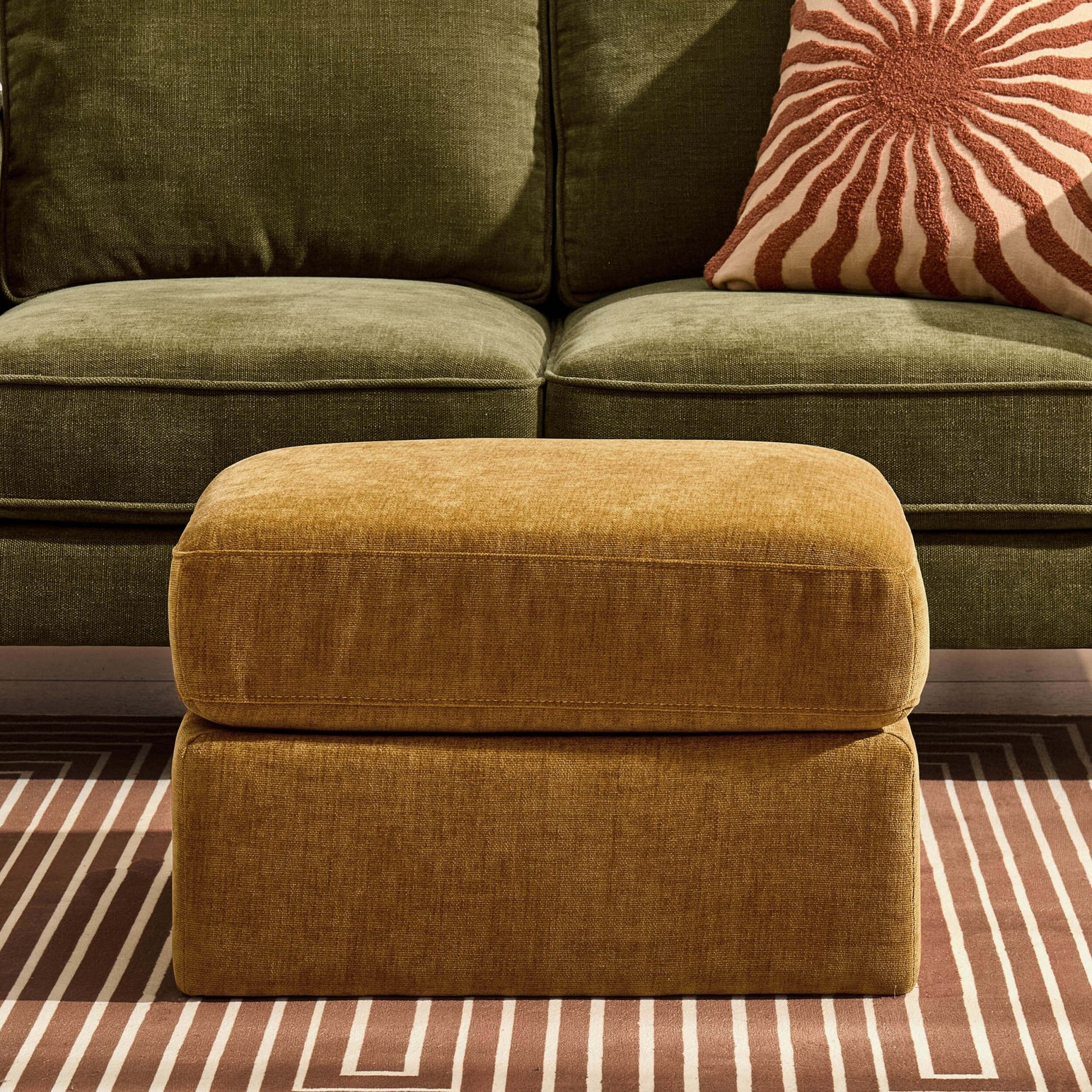 Seville Compact Pouffe - Golden Haze - DUSK