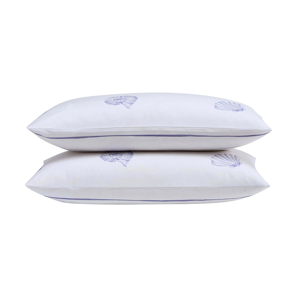 Shell 100% Cotton Duvet Cover & Pillowcase Set - Blue - DUSK