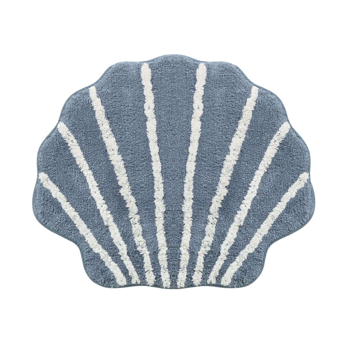 Shell Tufted Bath Mat - Blue - DUSK