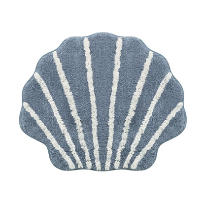 Shell Tufted Bath Mat - Blue - DUSK